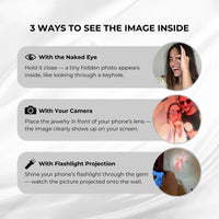 Thumbnail for Three ways to view the image inside the Sunflower Photo Necklace by Brother & Sisters.