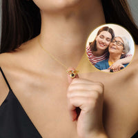 Thumbnail for Angel Photo Necklace showcasing a delicate angel wings design, symbolizing love and remembrance by Brother & Sisters.