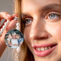 Thumbnail for Beaded Personalized Photo Bracelet - Personalized Gift - Custom Jewelry - Custom Bracelet Picture - Personalised Photo Gift Bracelet Brother & Sisters