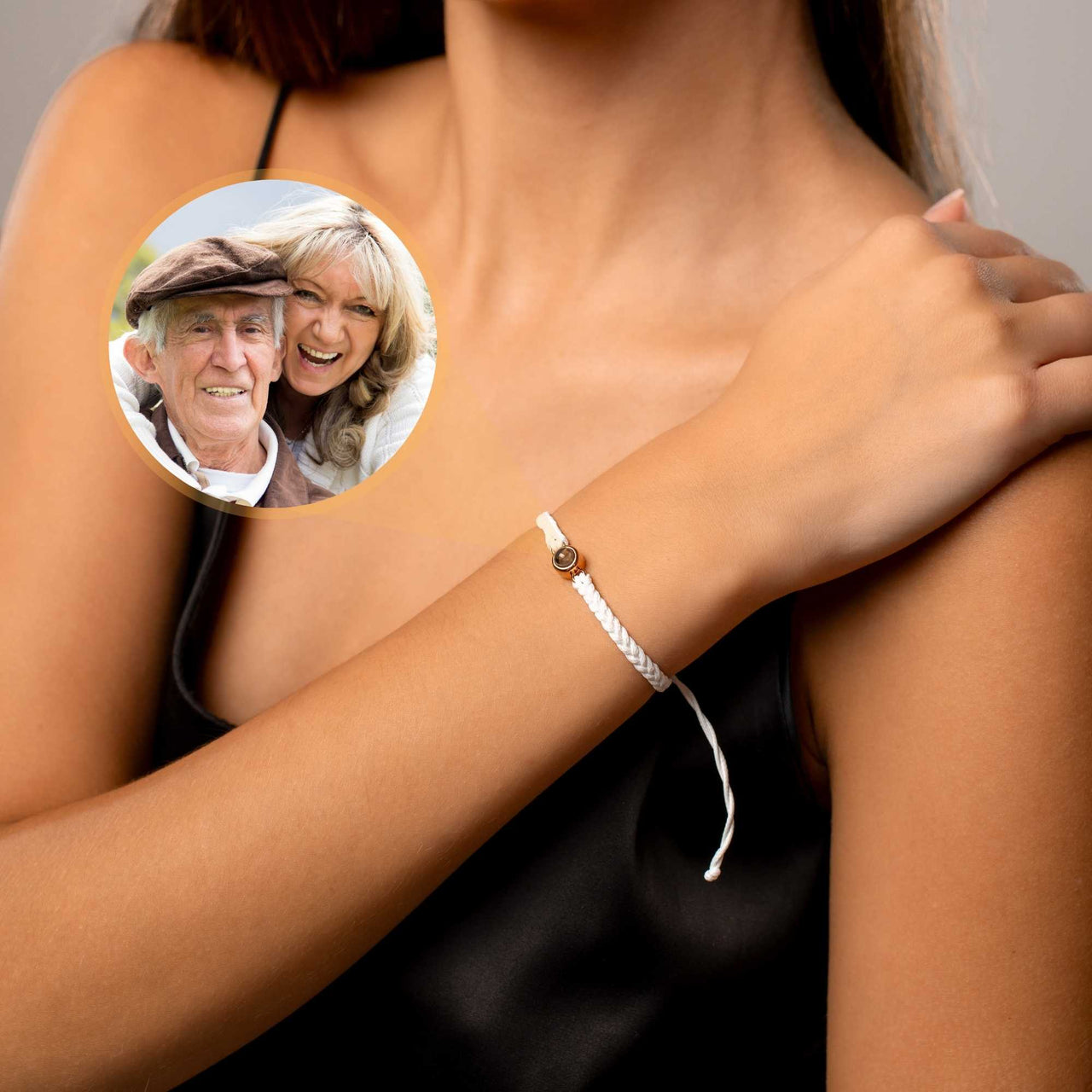 Circle Personalized Photo Bracelet - Personalized Gift - Custom Jewelry For Her & Him - Custom Bracelet Picture - Personalised Photo Gift Bracelet Brother & Sisters