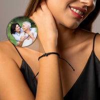 Thumbnail for Circle Personalized Photo Bracelet - Personalized Gift - Custom Jewelry For Her & Him - Custom Bracelet Picture - Personalised Photo Gift Bracelet Brother & Sisters