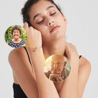 Thumbnail for Double Photo Bangle - Personalised Bracelet - Photo Bracelet - Picture Bracelet - Womens Bracelet Bracelet Brother & Sisters