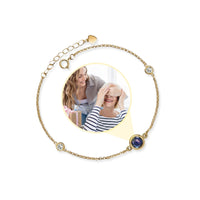 Thumbnail for Eternity Photo Bracelet - Personalised Bracelet - Personalised Gift for Women - Womens Bracelet Bracelet Gold Brother & Sisters