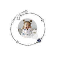 Thumbnail for Eternity Photo Bracelet - Personalised Bracelet - Personalised Gift for Women - Womens Bracelet Bracelet Silver Brother & Sisters