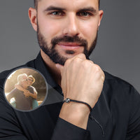 Thumbnail for Man Bracelet - Men's Personalised Bracelet - Classic Personalized Photo Bracelet - Personalized Gift for Men - Custom Jewelry for Him - Custom Bracelet Picture - Personalised Photo Gift Bracelet Brother & Sisters