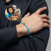 Thumbnail for Man Bracelet - Men’s Personalised Bracelet - Personalized Gift - Custom Jewelry For Him - Custom Bracelet Picture - Personalised Photo Gift Bracelet Brother & Sisters