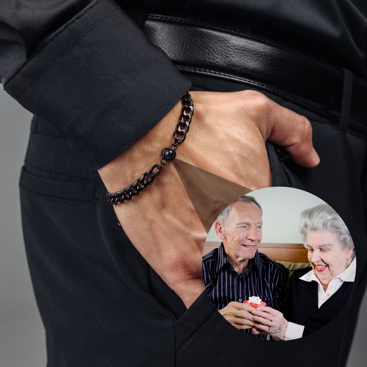 Man Bracelet - Men’s Personalised Bracelet - Steel Personalized Photo Bracelet - Personalized Gift for Men - Custom Jewelry for Him - Custom Bracelet Picture - Personalised Photo Gift Bracelet Brother & Sisters