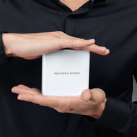 Thumbnail for Man Necklace - Gold Initial Necklace - Cube Letter Necklace - Gold Necklace for men Necklace Brother & Sisters