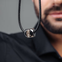 Thumbnail for Man Necklace - Gold Initial Necklace - Cube Letter Necklace - Gold Necklace for men Necklace Brother & Sisters