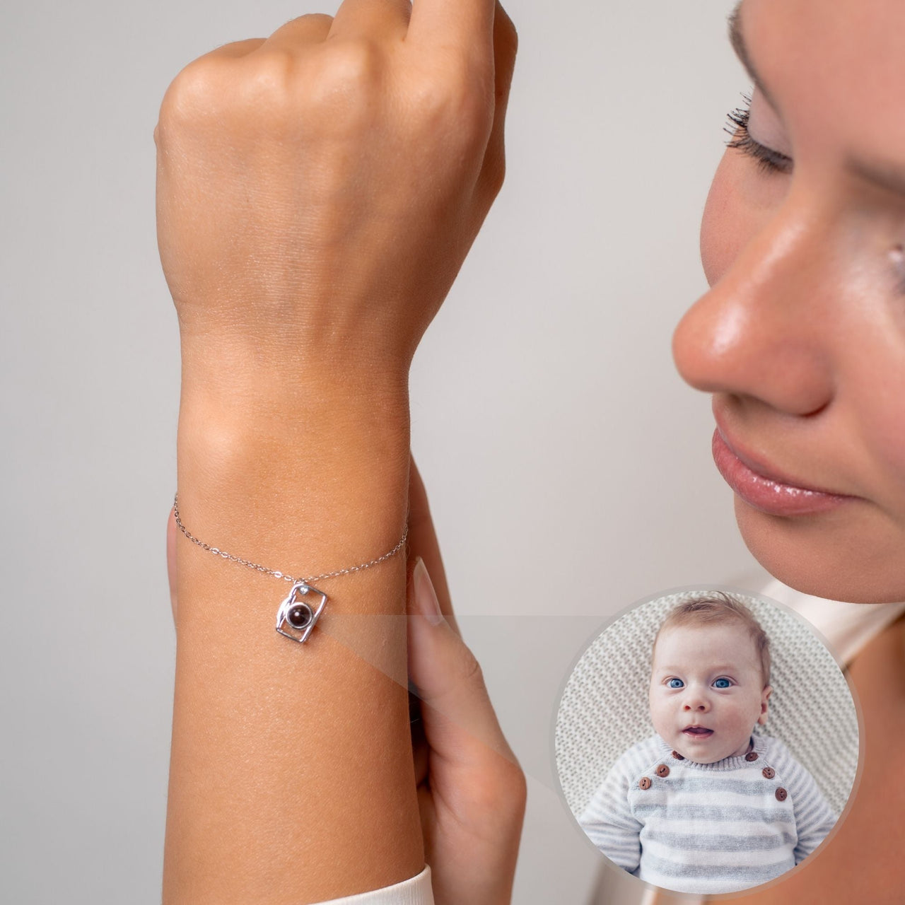 Memories Personalized Photo Bracelet - Personalized Gift for Women - Custom Jewelry For Her - Custom Bracelet Picture - Personalised Photo Gift Bracelet Brother & Sisters