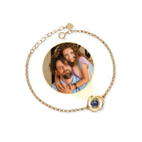 Thumbnail for Rose Photo Bracelet - Personalised Bracelet - Personalised Gift for Women - Womens Bracelet Bracelet Gold Brother & Sisters