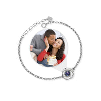 Thumbnail for Rose Photo Bracelet - Personalised Bracelet - Personalised Gift for Women - Womens Bracelet Bracelet Silver Brother & Sisters