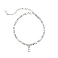 Thumbnail for Silver Initial Anklet - Ankle Bracelet - Anklet for Women - Silver Leg Bracelet Anklet E Brother & Sisters