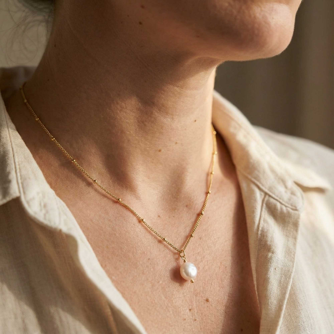 Pearl Drop Necklace
