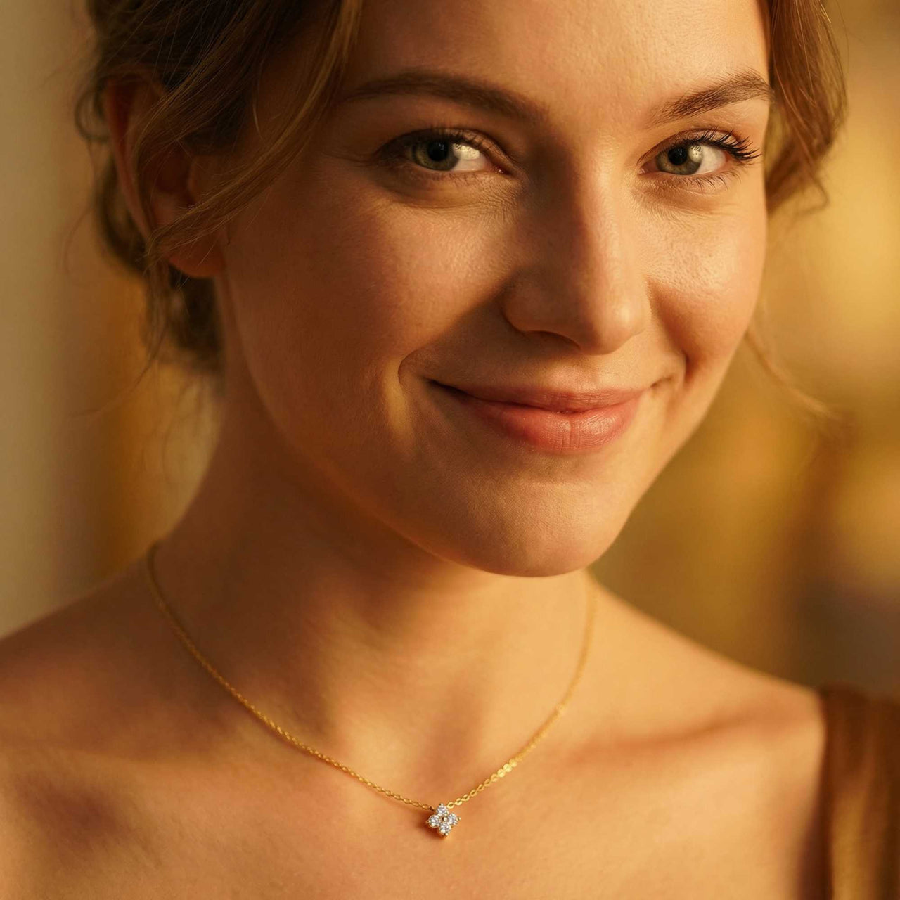 Crystal Flower Necklace