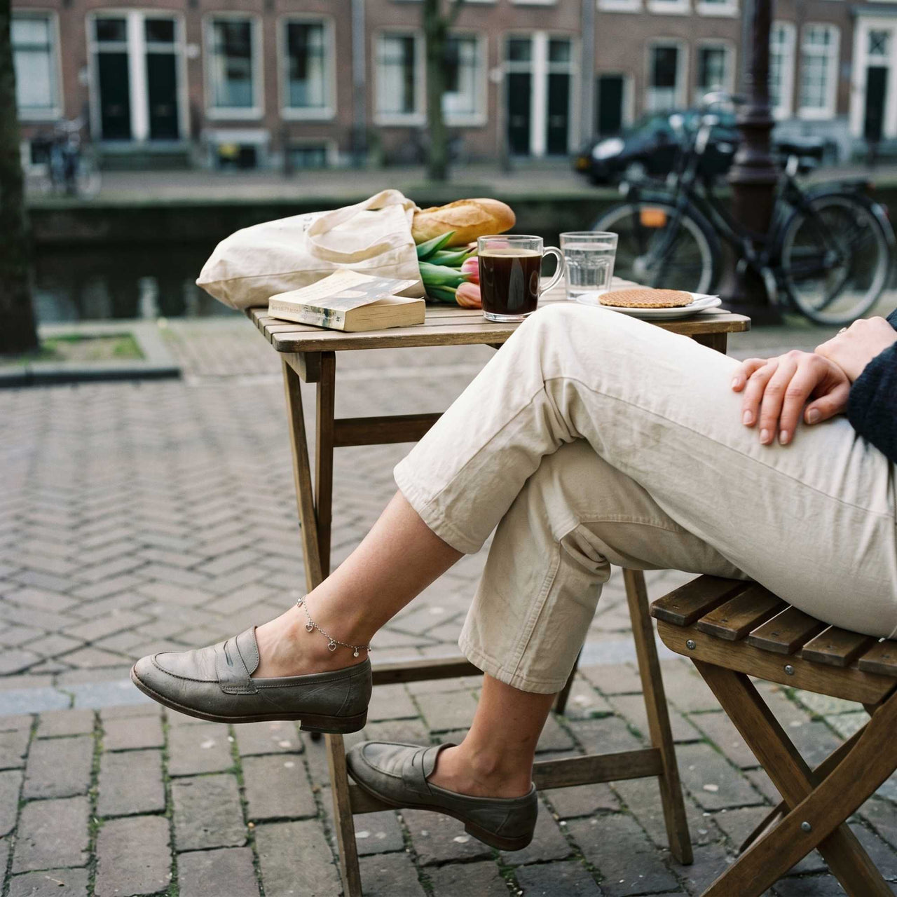 Heart & Crystal Anklet