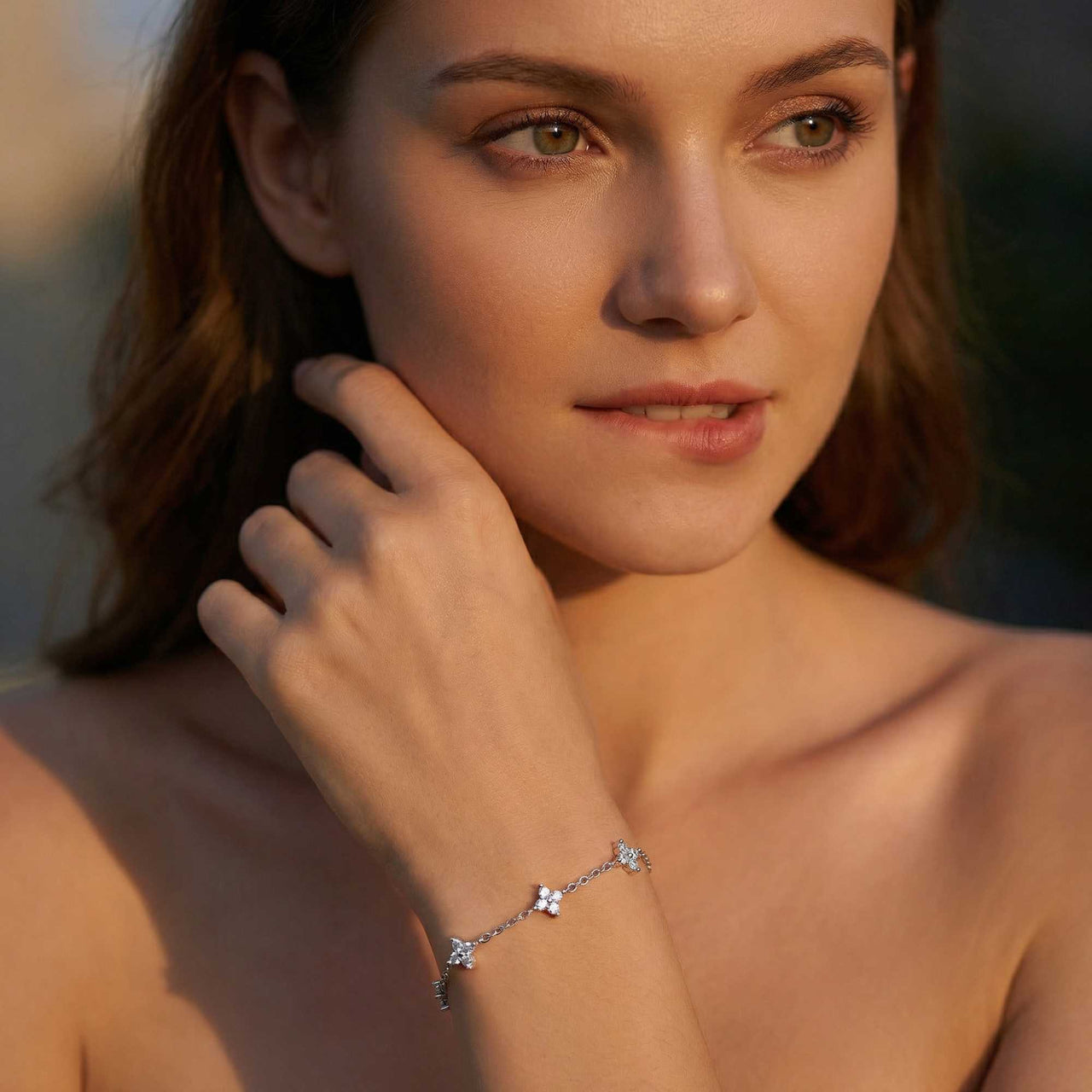 Crystal Flower Bracelet