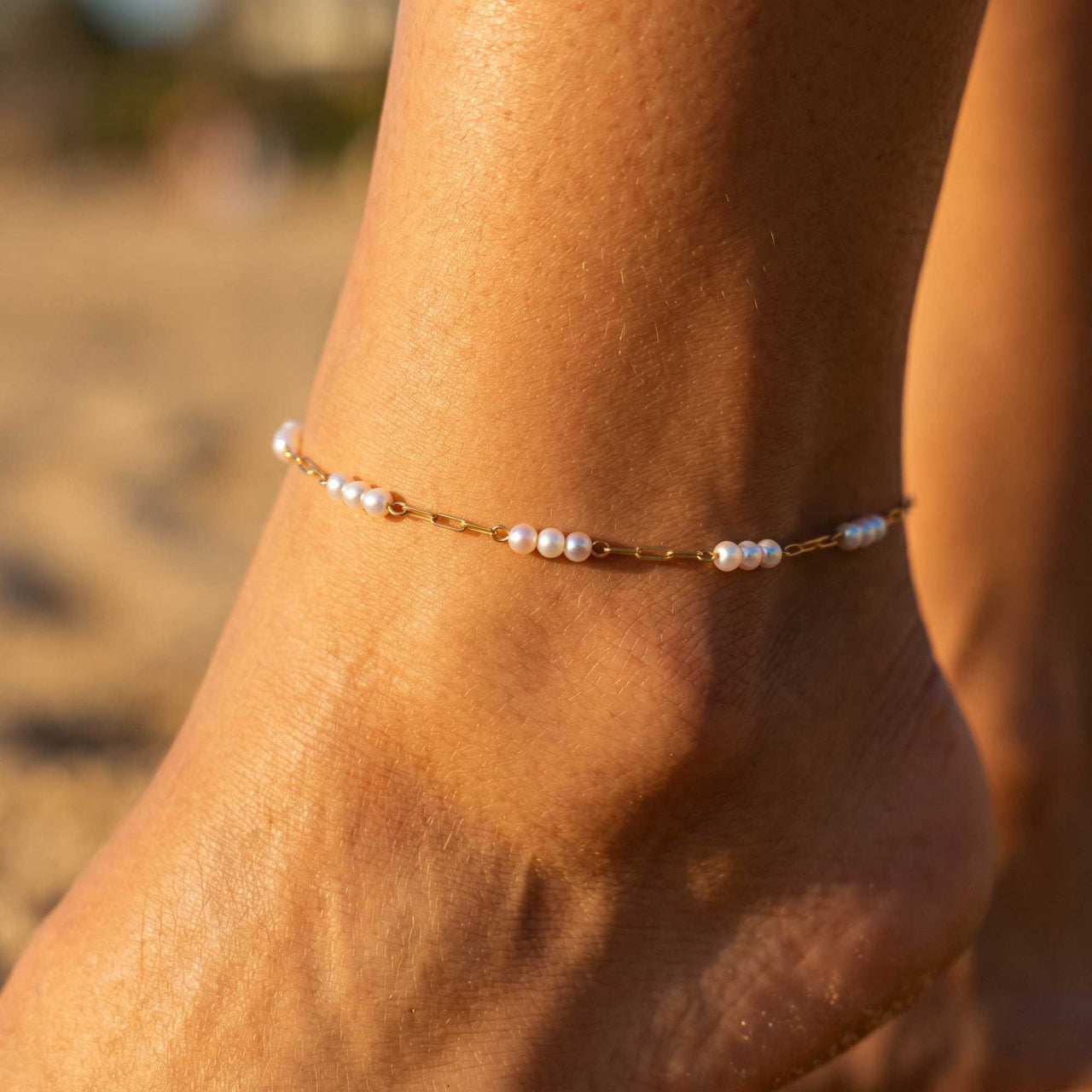 Sardinia Pearl Anklet