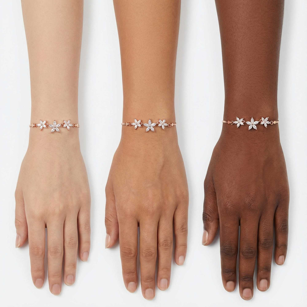 Crystal Flower Bracelet