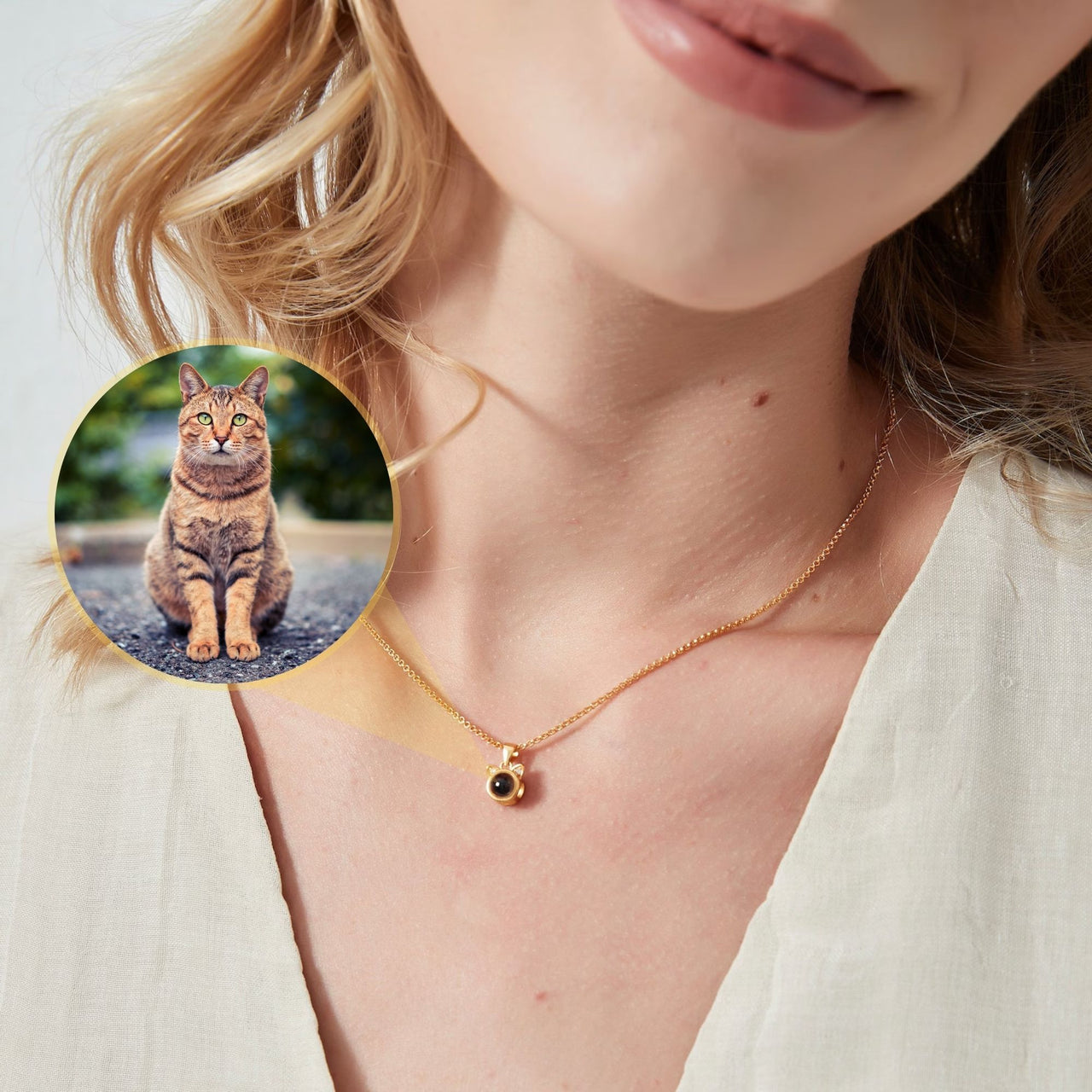 Cat Photo Necklace