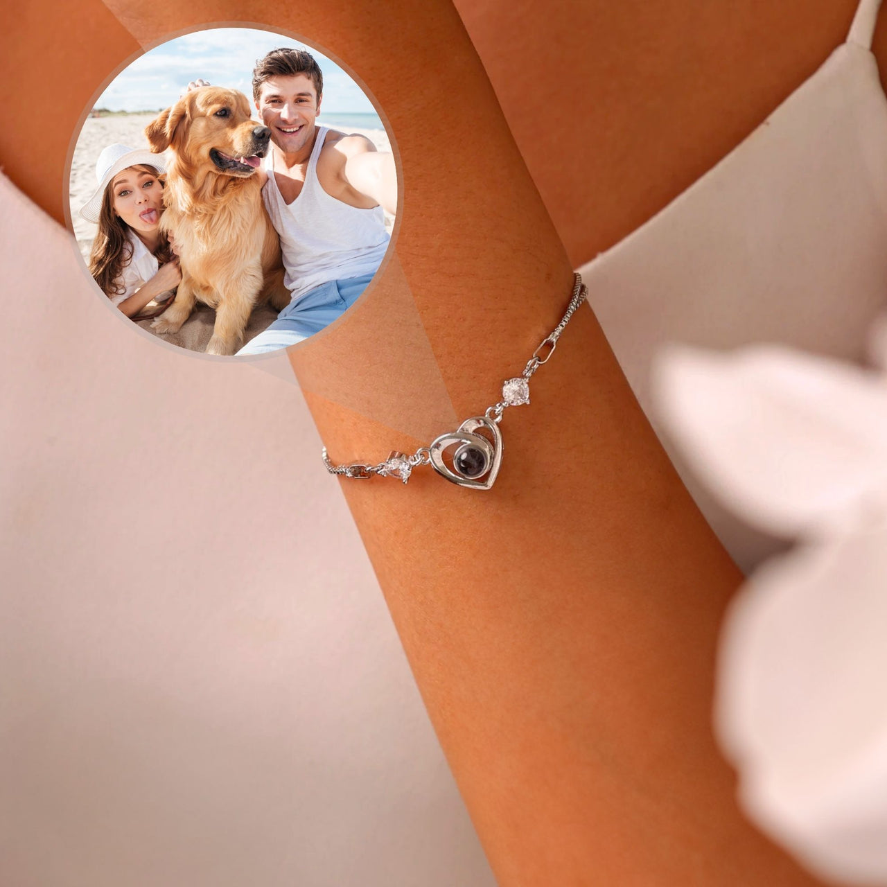 Diamond Photo Bracelet