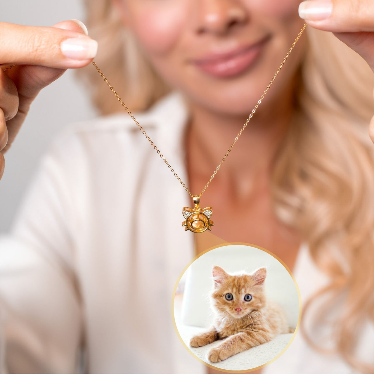 Meow Photo Necklace