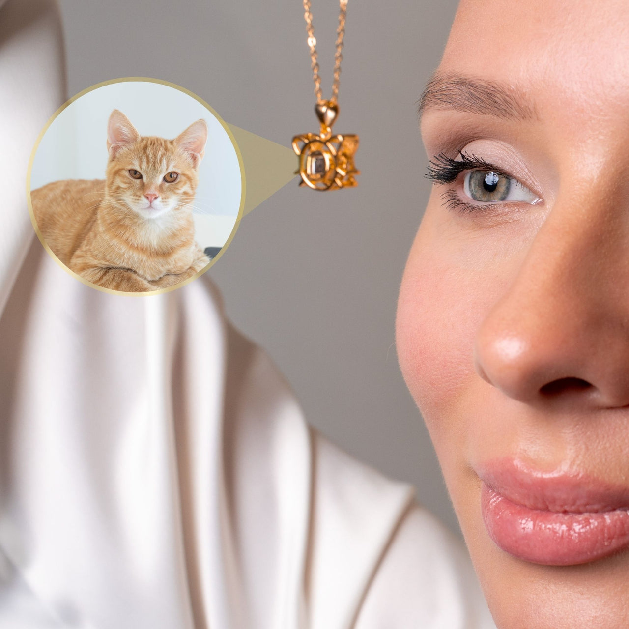 Meow Photo Necklace