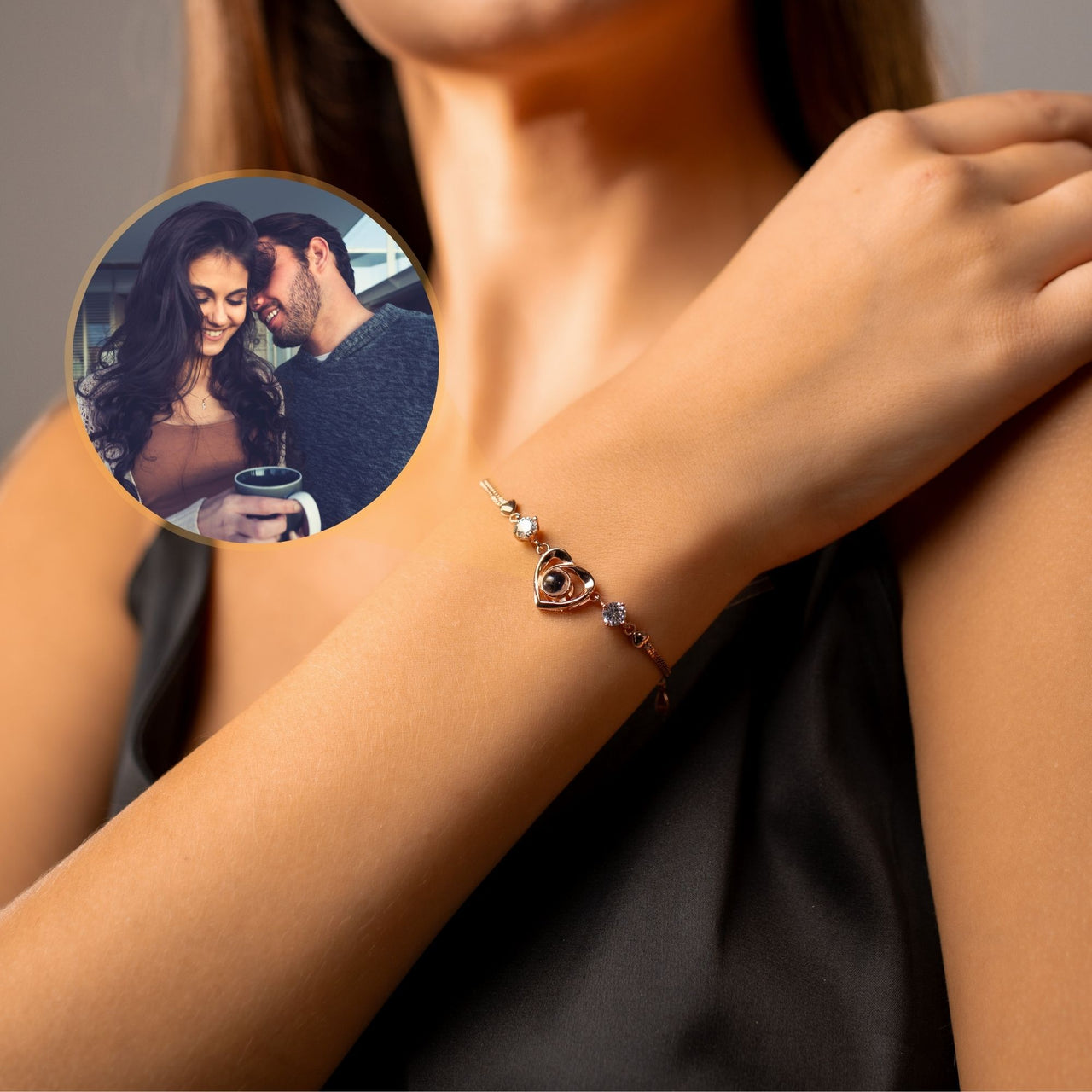 Diamond Photo Bracelet