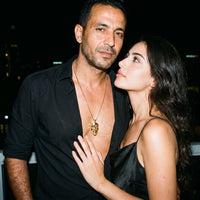 Thumbnail for Vendetta Necklace Gold – worn by a man on a night out with his partner | Brother & Sisters | SKU: Gold