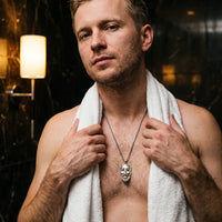 Thumbnail for Vendetta Necklace Silver – worn in the shower, waterproof stainless steel | Brother & Sisters | SKU: White Gold