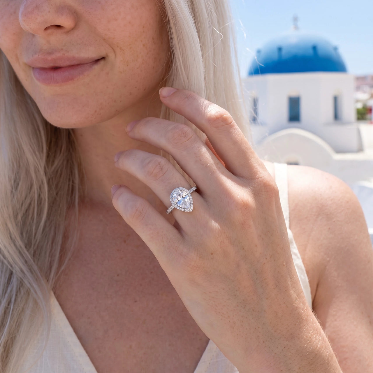 Silver ring worn on a summer trip | SKU: 505162-4.5-silver