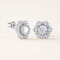 Thumbnail for Starburst earrings — product photo on a white background, silver | SKU: 30876249