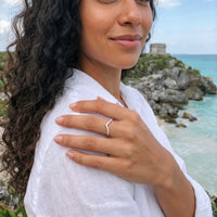 Thumbnail for Silver ring worn on a summer trip | SKU: 10645547-4.5-silver